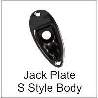 Jack Plate Face Mount Strat Style
