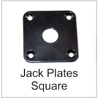 Electric and Bass Guitar Jack Plate Sqaure