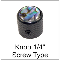 Knobs for 1/4" Screw on shafts